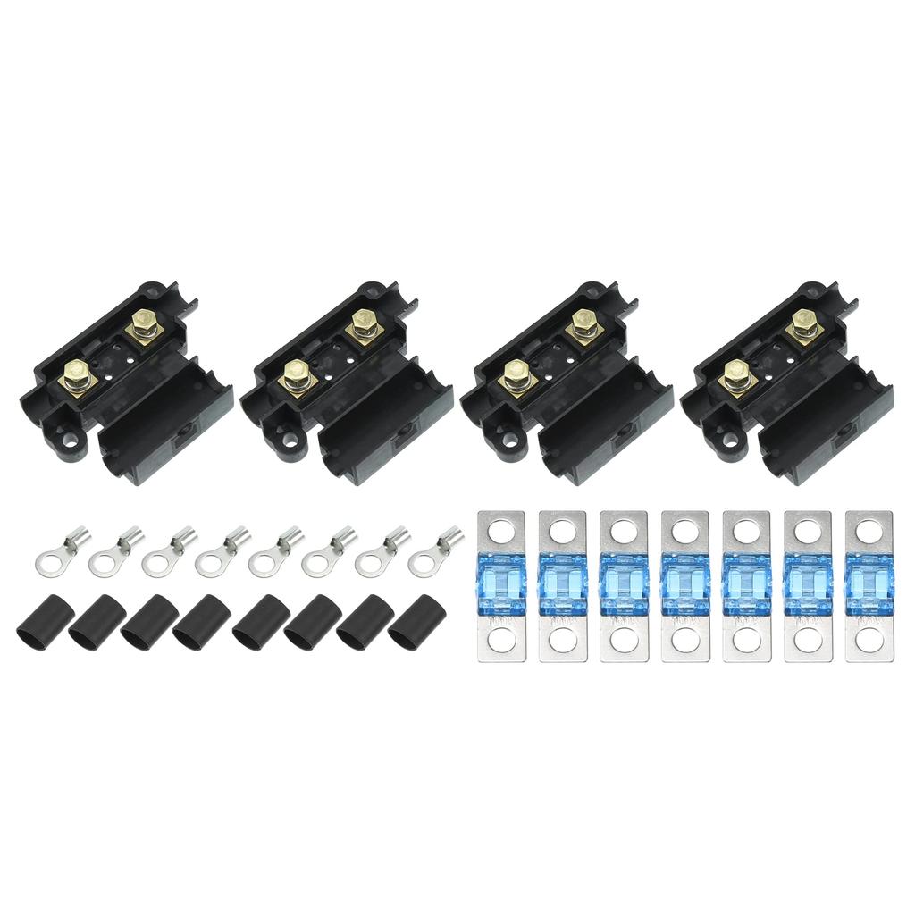 X AUTOHAUX 100A Fuse Kit Fuse Holder Fuse Box Fuse Cap ANS Holder 100