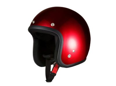 Bike Parts Center Jet Red Motorcycle Helmet 7508 Free Circumference (Head 57cm-60cm)