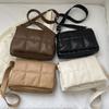 Fashion Padded Women Shoulder Bags Designer Brand Quilted Handbag Luxury Pu Leather Crossbody Bag Large Totes Premium