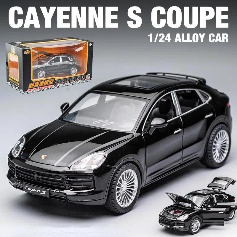 1:24 Porsche Cayenne S Turbo SUV Alloy Car Model Diecasts Metal Toy Car Model Simulation Sound Light Collection Kids Gift F384