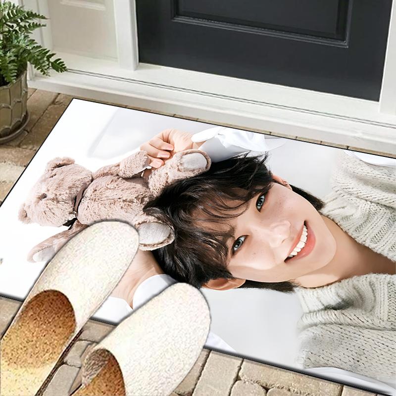 Kpop Idol Performance Office Rug Chair Mat, Game Carpet, Suitable for Front Door, Bedroom, Living Room, Desk, Holiday Gift