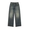 Spring and Summer American Retro Nostalgic Straight Jeans Men and Women Loose Personality Trousers