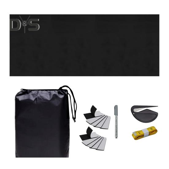 

Портативная затемняющая штора с липучками и застежками-липучками, затемняющая штора из оксфордской ткани с серебряным покрытием для окон, детской комнаты, дома на колесах, для путешествий 3.5M