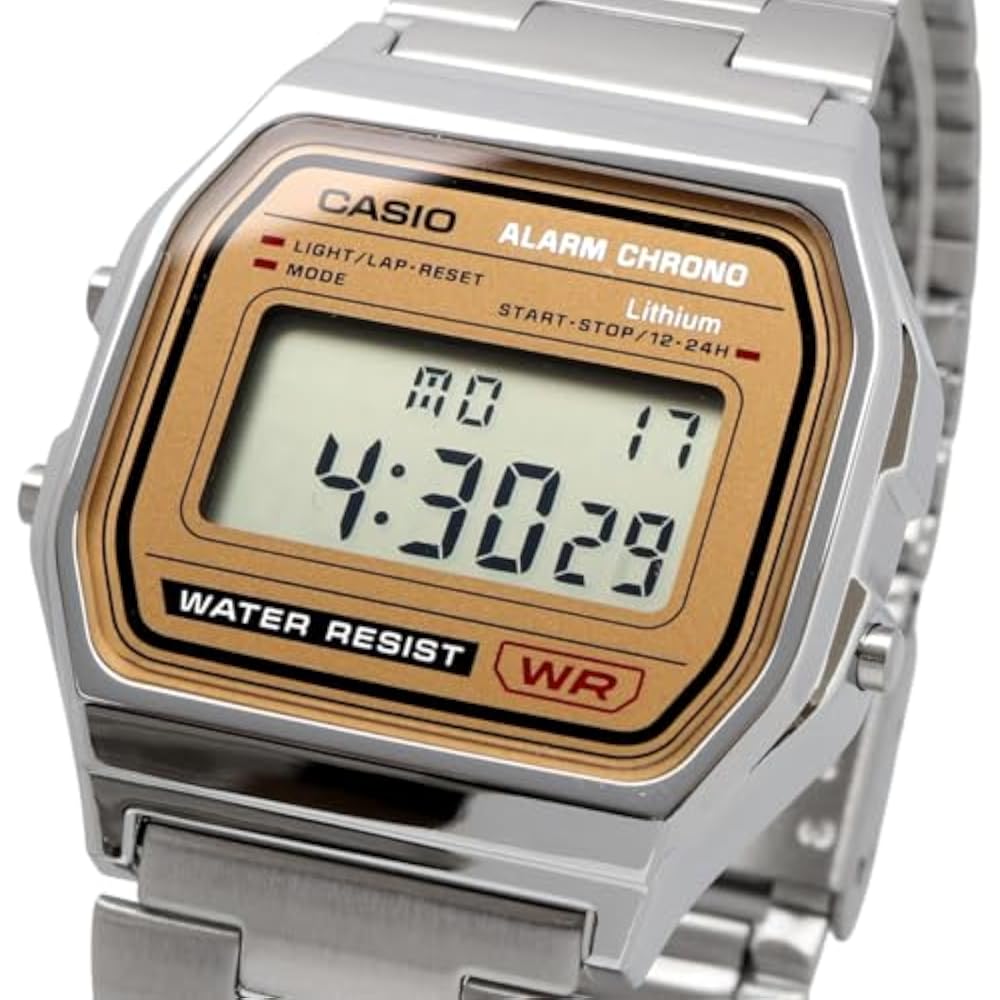 [Casio] CASIO Digital Watch Vintage Series A158WEA-7 Metal Band Unisex Silver Overseas Model [Par...