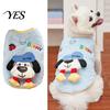 Plush Dog Pullover Cute Pet Outfit, Cartoon Puppy Clothes, Warm Cozy Outfit Pullover, Autumn Winter Sleeveless Tank Top for Small Dogs Clothing