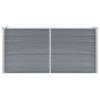 VidaXL Lit surélevé de jardin Acier galvanisé 160x40x77 cm Gris