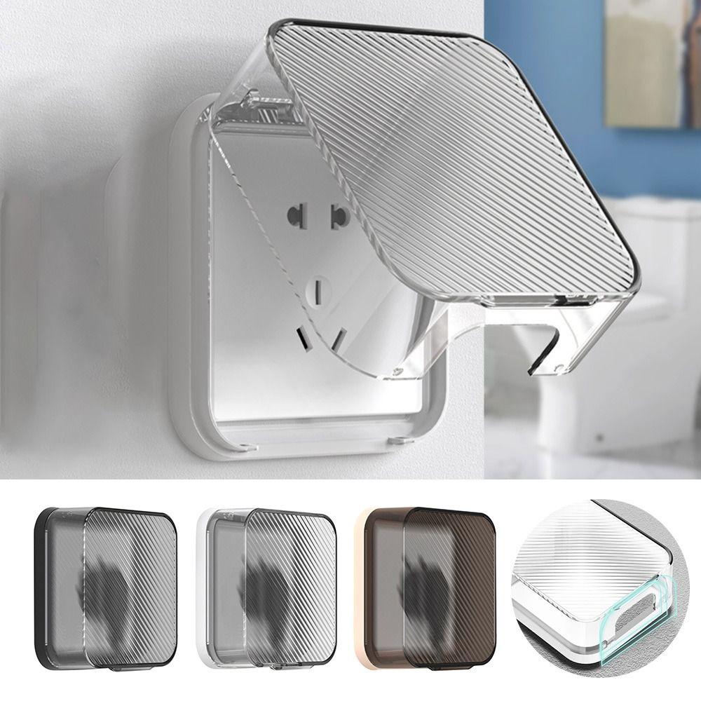 86 Type Switch Protective Cover Transparent Switch Waterproof Cover  for Bathroom