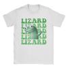 Unisex Unisexs Lizard Meme Funny Retro T Shirts Cotton Clothing Vintage Short Sleeve Round Collar Tees Classic TShirts
