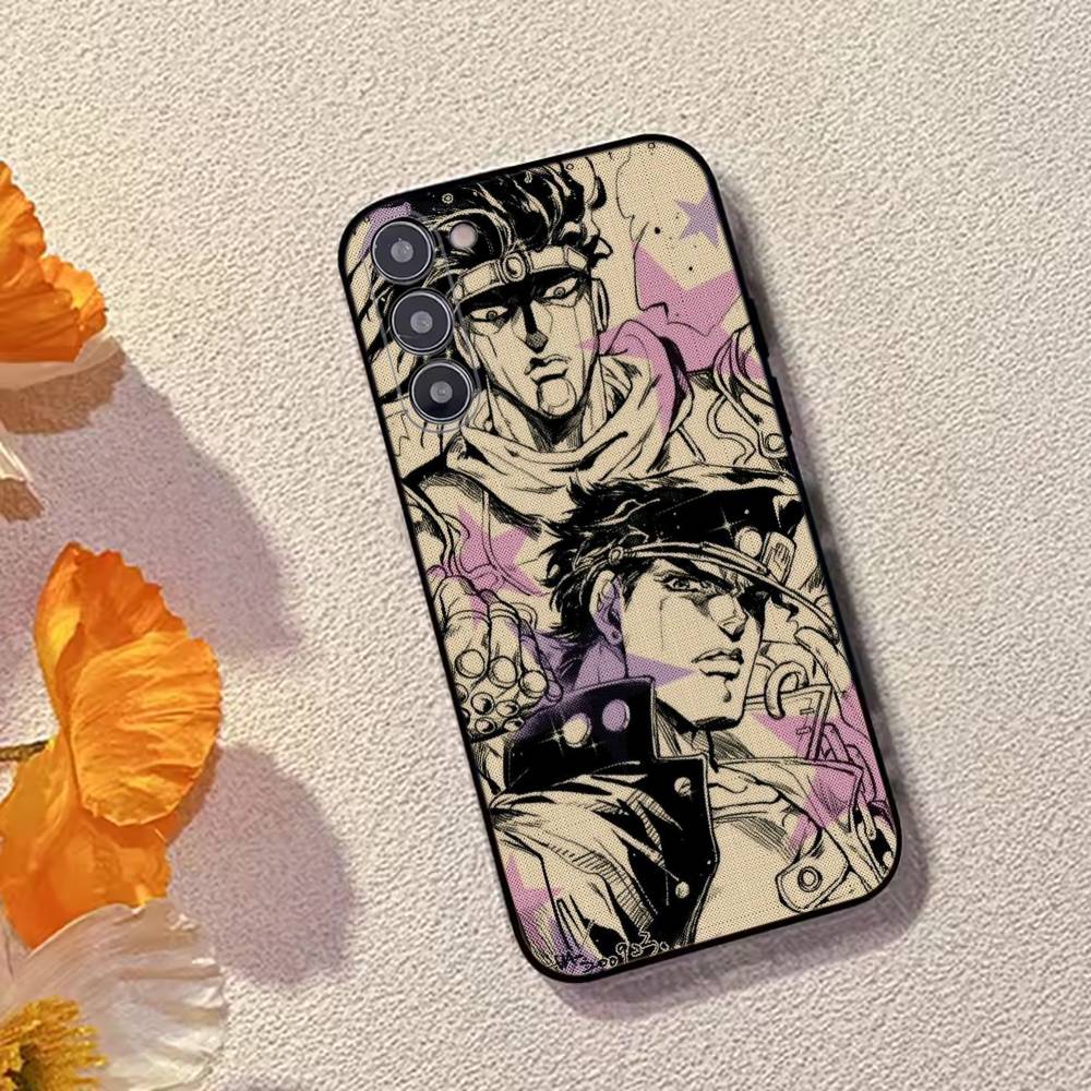 K-Kujo Jotaro Anime J-JOJO Phone Case Black Silicone Soft For Samsung Galaxy A73,A72,A71,A70,A53,A52,A51