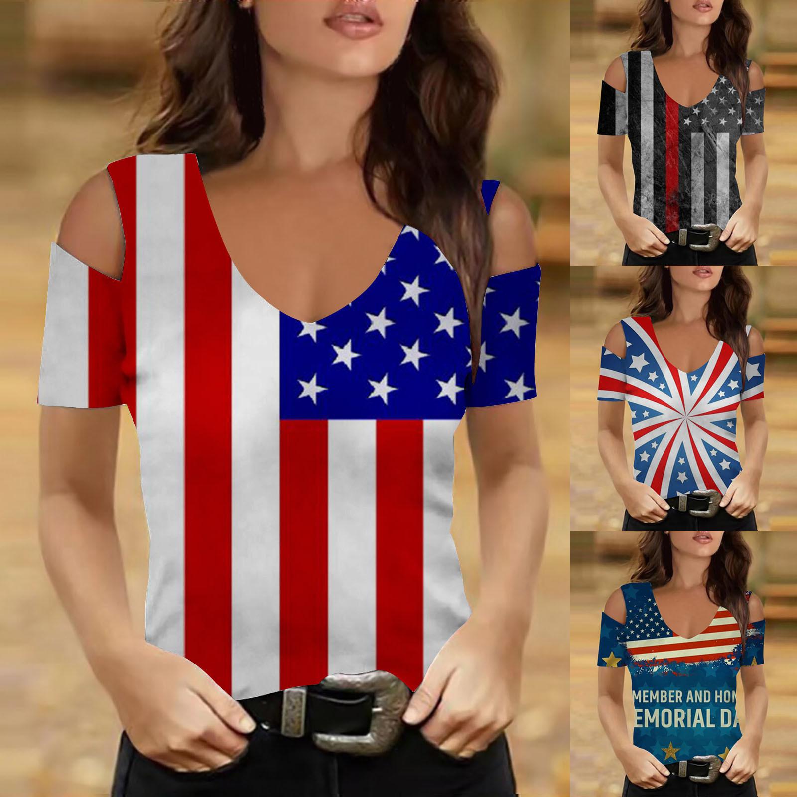 

Модна жіноча літня повсякденна блуза з принтом з коротким рукавом і V-подібним вирізом без бретелей XXL чорний