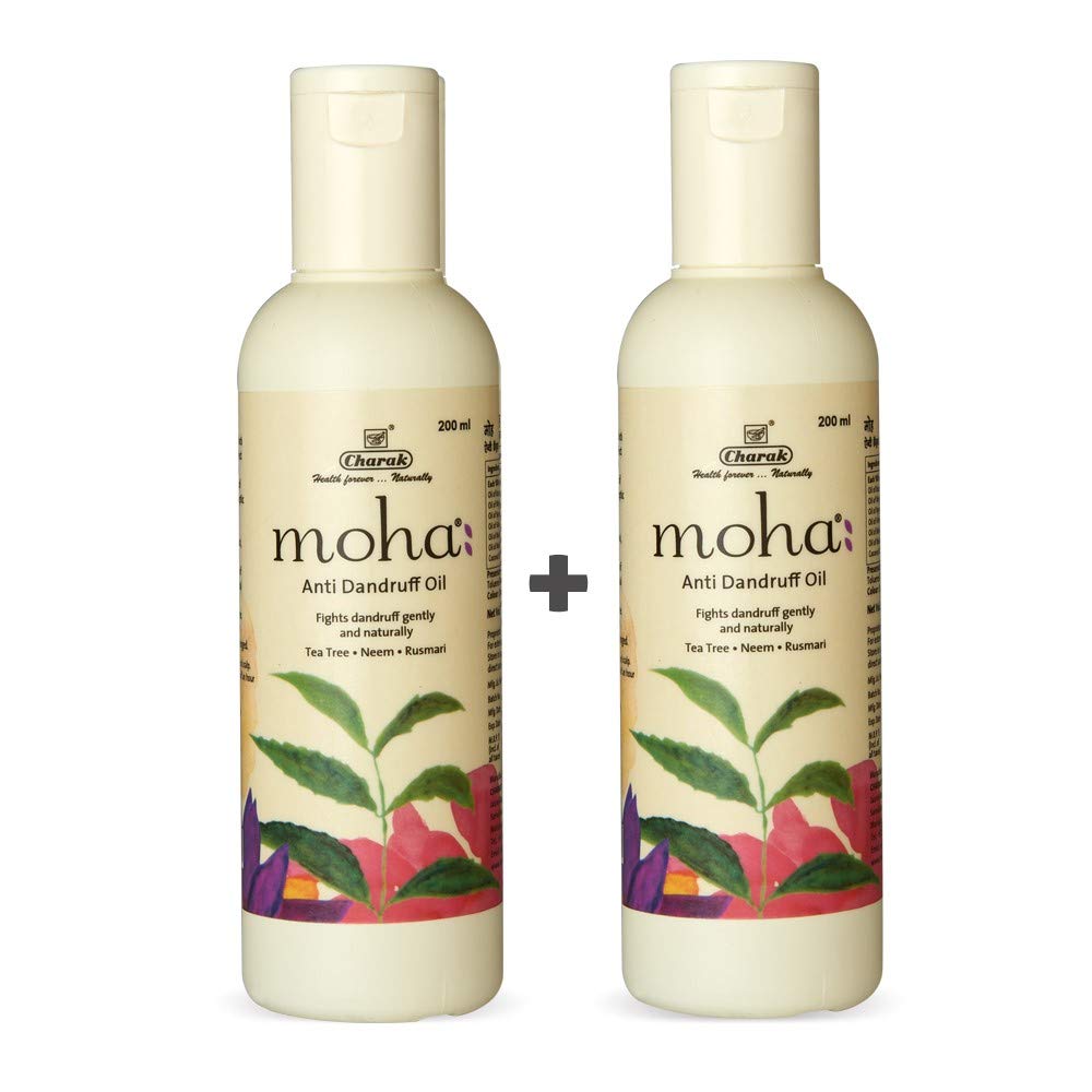 Moha Neem & Hibiscus Shampoo 200 ml x Pack Of 2 For All Hair Types With Refreshing Herbal Cleanse Daily Use Unisex Care