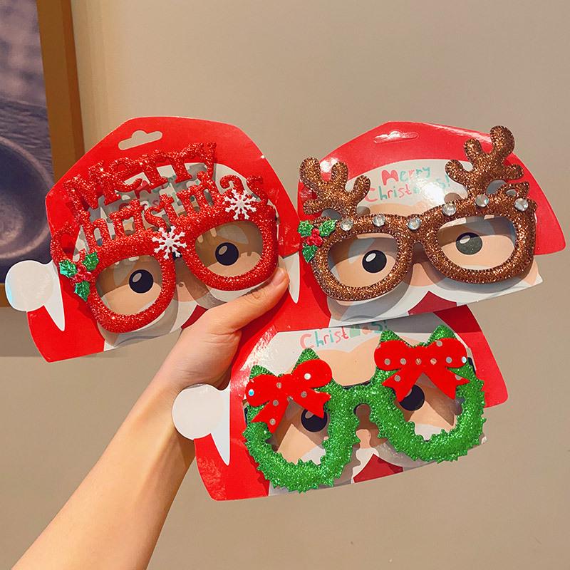 Christmas Festival Funny Elk Eyeglass Frames - Cute Cartoon Student Costume Gift & Decoration Mask