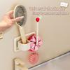 Multi-purpose Wall Mounted Headband Hook Self Adhesive Punch-Free Hair Dryer Storage Rack Space Saving Wall Hanging Hook