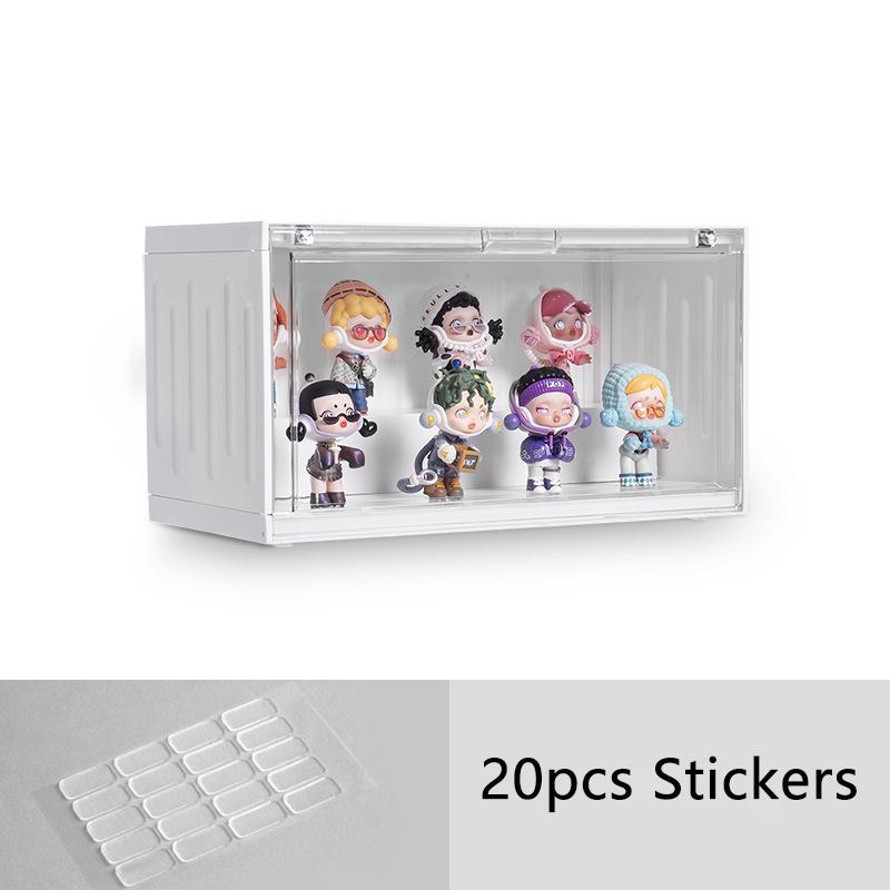 Clear Acrylic Blind Box Figures Display Case Garage Kits Collectible Model Artcrafts Box Toy Doll Storage Box Figures Organizer