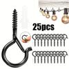 10Pcs/25Pcs/40Pcs Q-Type Hooks |   Easy To Release, With A Safety Buckle Design, Suitable For Hanging Outdoor Halloween String Lights, Plant Baskets