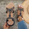 Fashion Women's Sandals Mix Color Women Summer Sandals Flat Heels Summer Shoes Woman 2025 Beach Footwear Female Sandalias Mujer