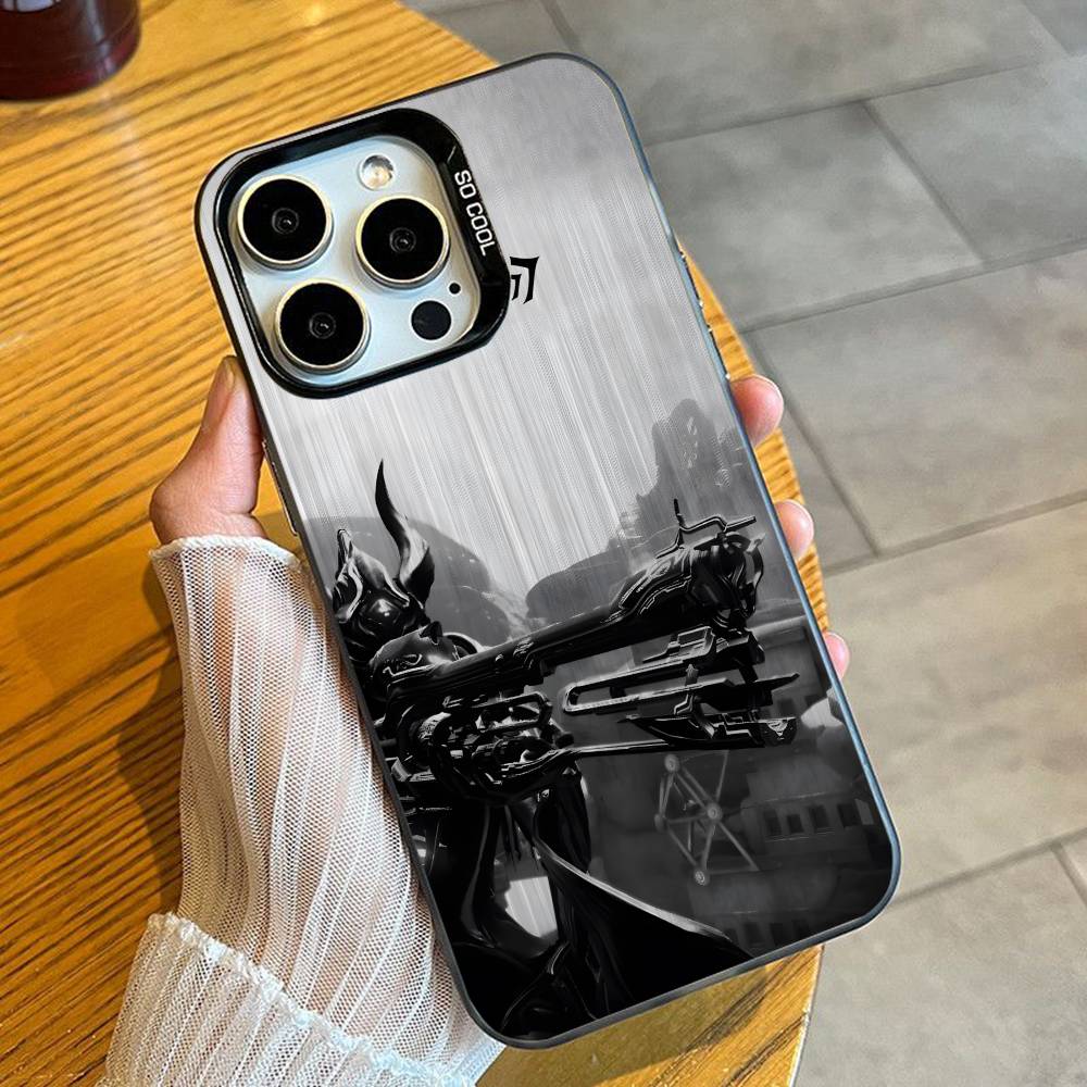 Game W-Warframe High-definition Printing Phone Case For iPhone 16 17 15 14 12 13 Pro Max Black Color Shockproof Cover