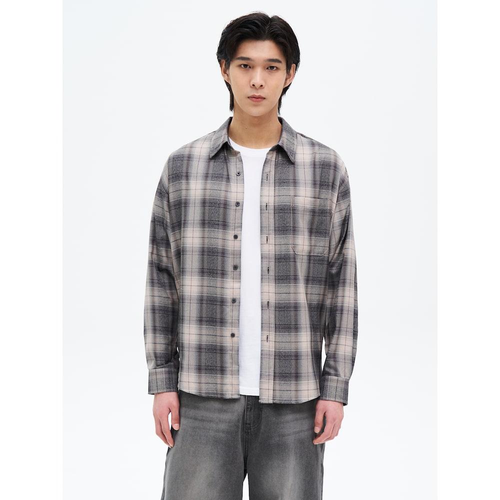 8Seconds Multi-Check Shirt Gray Gray (Antique Silver)/M
