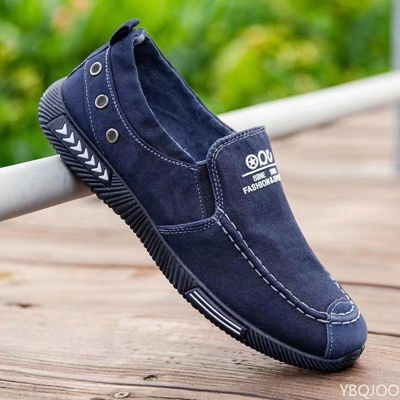 Fashion Men Shoes Casual Walking Flats Slip-on Canvas Shoes Spring Summer Breathable Lightweight Loafers Male Sneakers Zapatos De Hombre