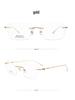 Danyang Ultralight Rimless Titanium Prescription Glasses - Slimming, Versatile Fashion for Men & Women
