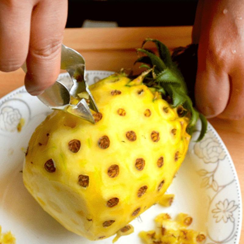 1pc Household Pineapple Strawberry Gourd Seed Digging Clip Tip Triangle Clip  Pineapple Core Remover Kitchen Tools