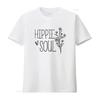 Hippie Soul Vintage Floral Flowers Free Spirited S Trendy Womens T Shirt Stylish Perfect for Summer Vintage Washed