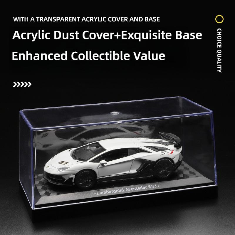 CCA 1:43 Alloy Car Models - BMW Lamborghini Bentley McLaren Collection with Acrylic Case & Display Stand, Diecast Gift for kids