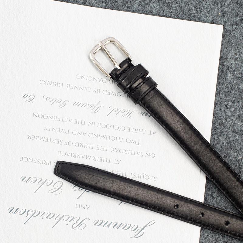 Black Versatile Pu Belt For Women School Style Fashionable And Chic For 2023