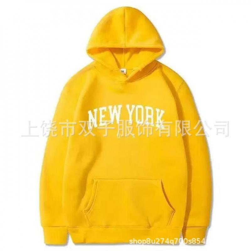 Men's and Women's Hooded Fashion Letter Trend Pattern Sweatshirt Loose Casual Jumper Sportswear
