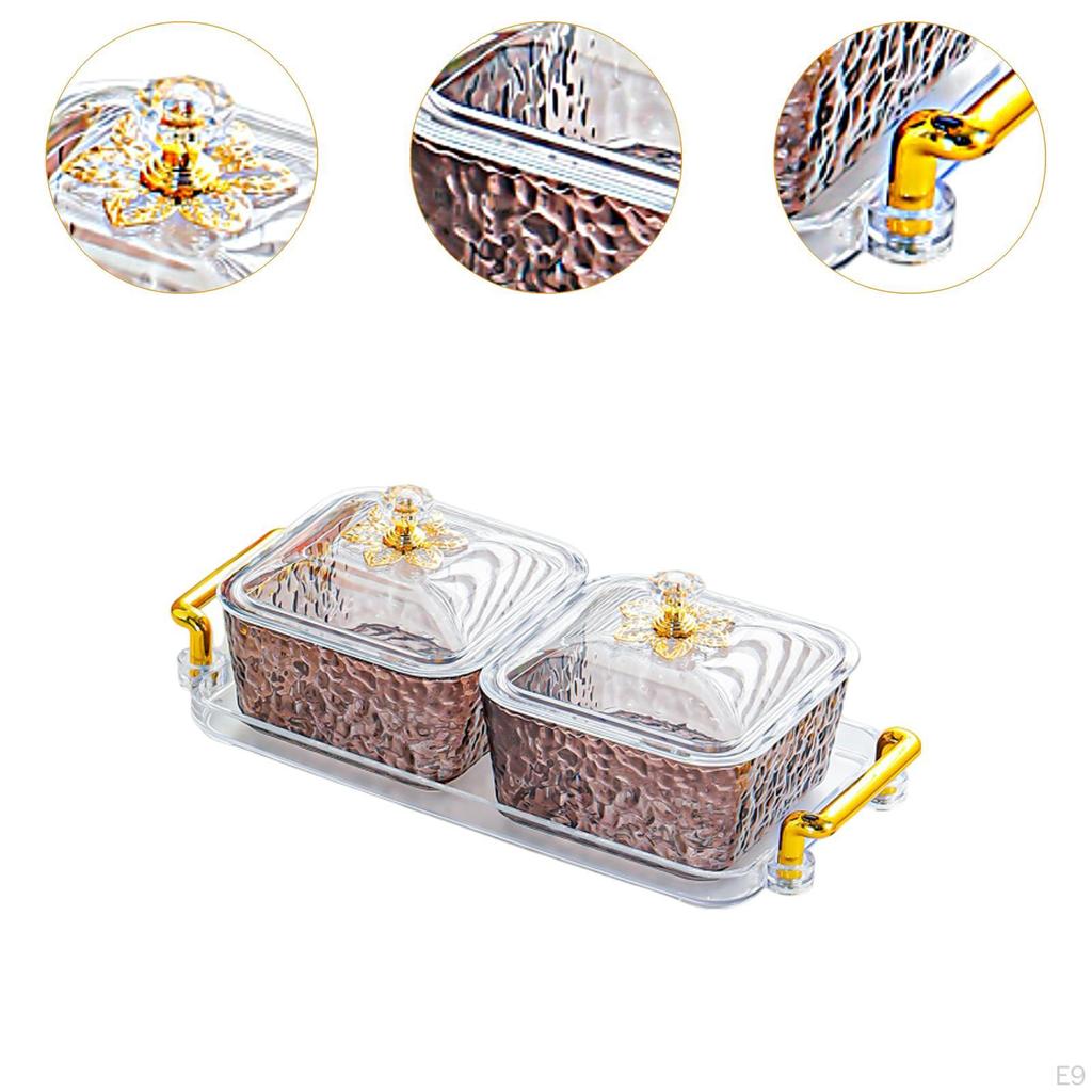Dried Fruit Plate Set Appetizer Food Storage Container Decorative Candy Bowl Seasoning