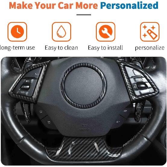 JeCar Carbonfaser-Innenausstattungssatz für 2017-2023 Chevrolet Chevy Camaro LT SS ZL1 RS (Nur für 8-Zoll-Bildschirm)