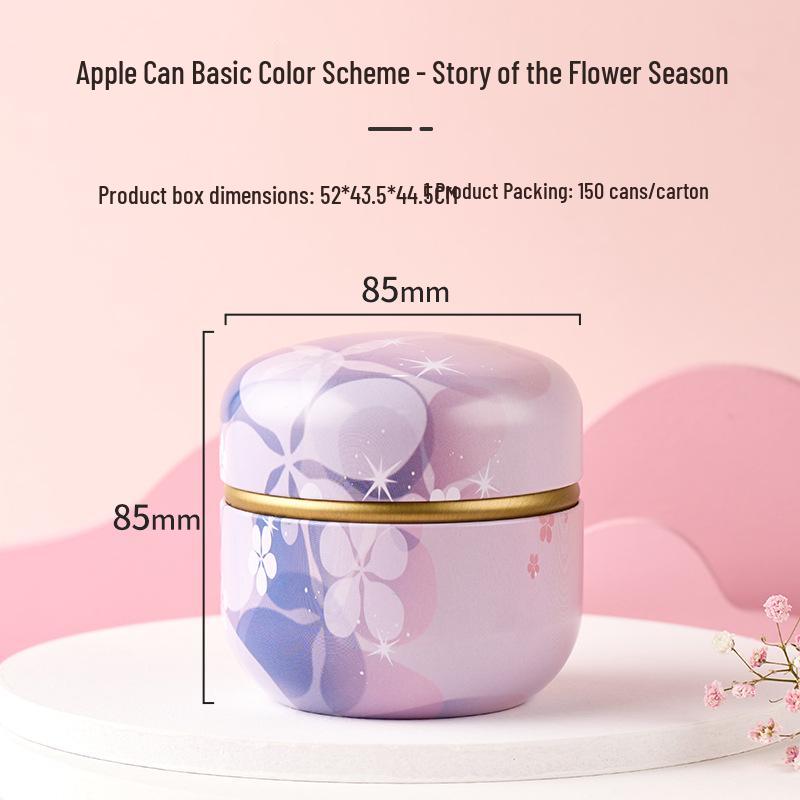 Small Round Tinplate Tea Can & Wedding Candy Box