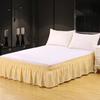 Solid Color Elastic Bed Skirt Elastic Built-in Bed Apron