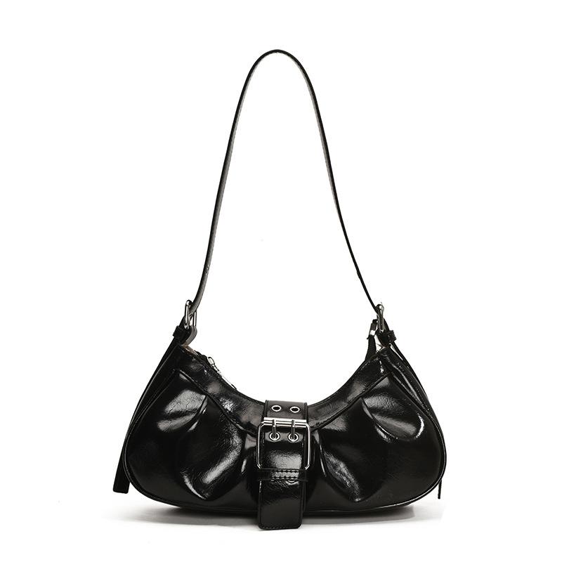 

Bag Women s New Belt Buckle Shoulder Bag Messenger Bag чорний