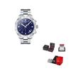 Tissot Collezione PR100 Movimento al Quarzo Orologi da Uomo Orologio 44mm Quadrante Blu Cassa in Acciaio Inossidabile T101.617.11.041.00