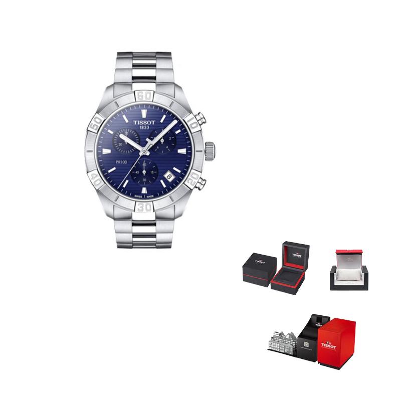 

TISSOT PR100 Collection Quartz Movement Men s Watches Watch 44mm Blue Dial Stainless Steel Case T101.617.11.041.00 Blue Dial