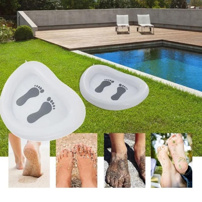 Strong Inflatable Foot Wash Basin Manual Air Pumps Included Sand Grass Cleaner for Camping Outings Pool Care Use