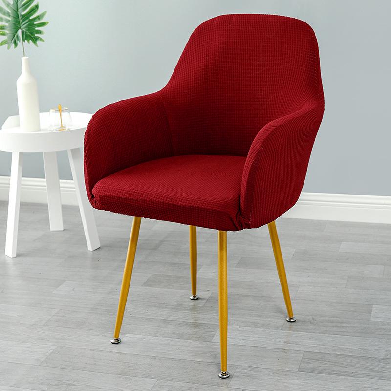 Nordic High Armrest Waterproof Elastic Chair Cover - One-Piece Fabric for Home, Hotel & Restaurant.