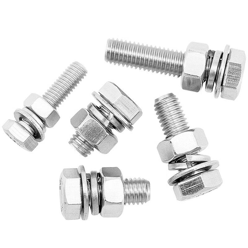 Hestige JG-75 304 Stainless Steel DIN933 Full Thread Hex Bolt Set