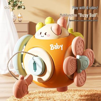 Montessori Baby Busy Cube: Grasp, Move & Play Six-Sided Educational Toy for Fine Motor Skills Development