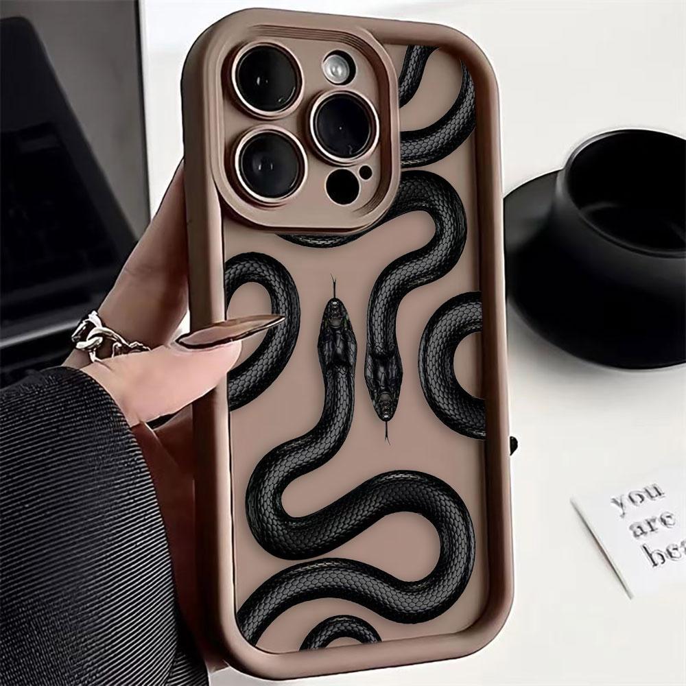 Gold Black Purple Snake Phone Case For Googel PIXEL 7 7A 8 8A 9 10 PRO XL 5G Silicone Case DIY Shell Funda Capa Coque Cover