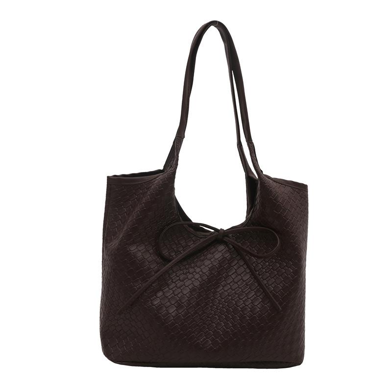 Woven bags women's bags fashion versatile shoulder handbags niche design retro armpit bags