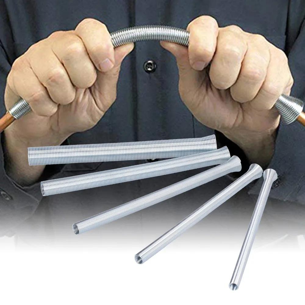 5 Pcs 1/4, 5/16, 3/8, 1/2, 5/8 Inch Spring Tubing Benders Kit For Brass, Aluminum, Thin Steel 210mm Spring Tube Benders Set