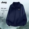 Jeep Men's Stand-Collar Quarter-Zip Sweatshirt