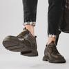 Men Business Cow Leather Shoes Men's Casual Breathable Work Boots Height Increase 7CM Shoes Comfortable Inside Elevator Shoes