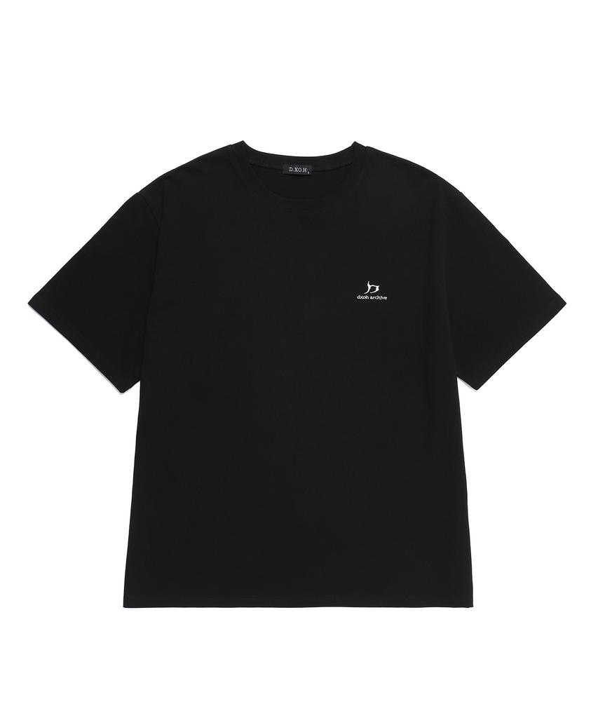 D So H New Logo Oversized T-Shirt Black (2)