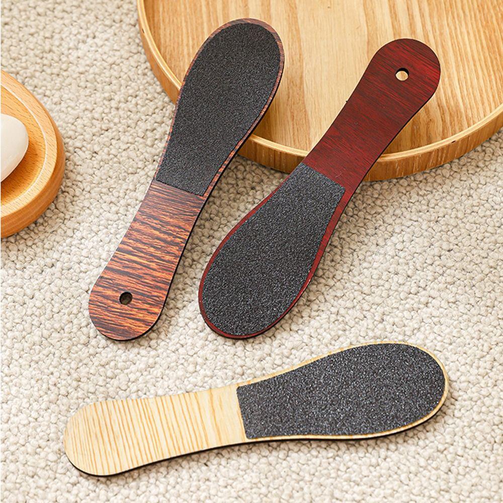 10Pcs Double Sided Wood Foot File with Hanging Hole Dead Skin Pedicure Tool  Foot Care