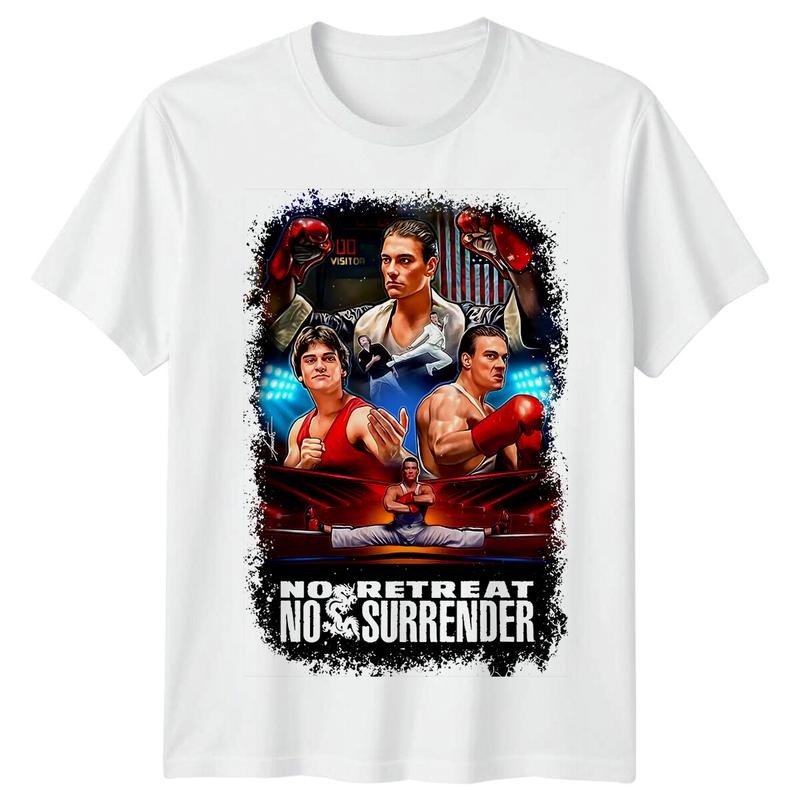 Sin Retirada, Sin Rendición (1986) Camiseta Unisex Inspirada en Póster de Película Camiseta Retro