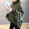 Sweatshirt for Women Padded Thickened Sweatshirt High Neck Loose Fake Two Piece Fleece Casual Pullover Long Sleeve Top Sweatshirt
