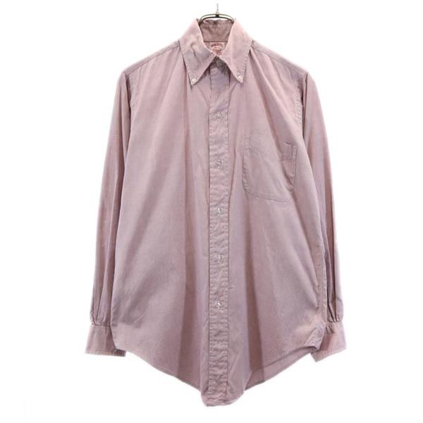Brooks Brothers 70s 80s Vintage Made In USA Long Sleeve Button Down Shirt Men's Used